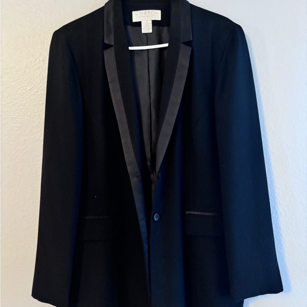 Norton McNaughton Black Sport Coat Classic Blazer